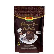 MISTURA BOLO AMAFIL SEM GLUTEN CHOC.400gr.(10) 00000417