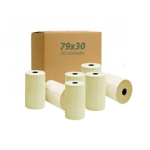BOBINA TERMICA AMARELA PARA ECF 79mmX30m c/30 00000943