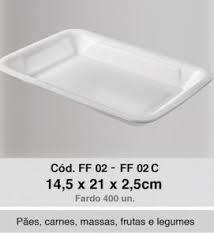 BANDEJA ISOPOR FUNDA FF02 14x21x2,5cm.C/200(2) 00001033