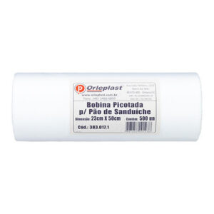 BOBINA SACOS PLAST.P/PAO SANDUICHE 23X50 C/500(10) 00001221