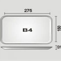 BANDEJA ISOPOR RASA FR04 15x27,5x1,5cm.C/200(2) 00002950