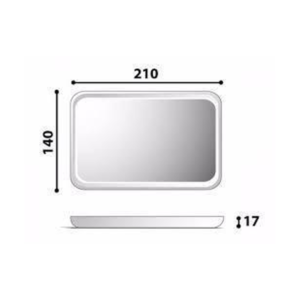 BANDEJA ISOPOR RASA FR02 21x14x1,8cm.C/200(2) 00000986
