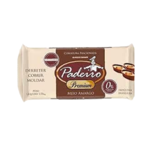 CHOC.COBERT.FRAC.PADEIRO M.AMARGO 1,01kg.(10) 00000342