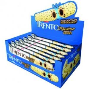 CHOC.TRENTO MASSIMO BRANCO.C/BISCOITOS 16x30gr.* - 00000419
