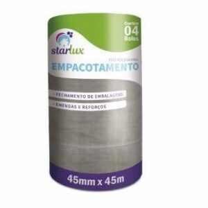 FITA EMPACOTAMENTO TRANSPARENTE STARLUX 45mmX50m.(5) 00000546