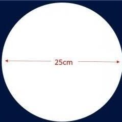 DISCO ISOPOR P/PIZZA ISOPOR 25cm. D25 C/200(2) 00000574