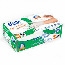 LUVA LATEX USO GERAL MEDIX PP C/100(10) 00000788