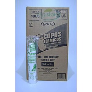 COPO TERMICO 180ml. 6J6 C/25 DART(40) 00000877