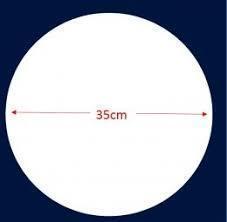 DISCO ISOPOR P/PIZZA ISOPOR 35cm. D35 C/200(2) 00000890