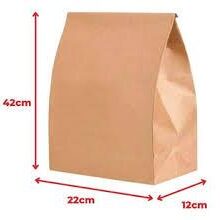 SACO PAPEL KRAFT SOS 15kg. 22x42x13cm. C/250(1) 00001016