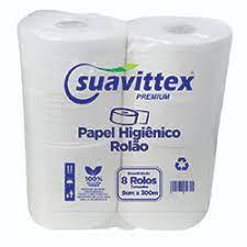 PAPEL HIG.ROLAO BCO. LUXO SUAVITTEX 8x300m.(1)* 00001797