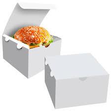 Cx.pap.HAMBURGUER BRANCA 12x12x9cm. C/25 00002941