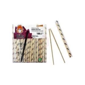 HASHI BAMBOO TORN.21cm.NATURAL C/40 pares(50) 00001713