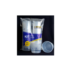 KIT POTE/TAMPA PP 1500ml.TRANSPARENTE C/25cj.(4) 00000496