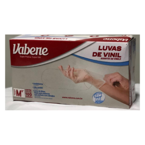 LUVA VINIL S/PO MEDIX M C/100(10) 00000687